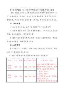 全员招生工作方案(20130206)