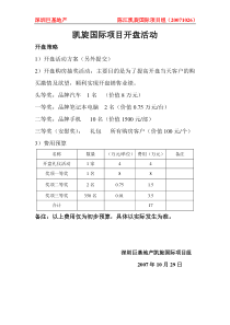 凯旋国际项目开盘活动