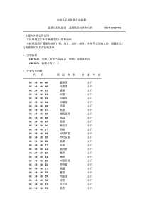 SBT 10029-92 蔬菜计算机编码 蔬菜商品分类和代码