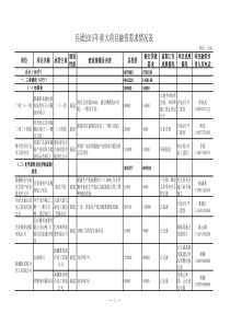 分行业(出稿版)兵团XXXX年重大项目融资需求情况表1(2)