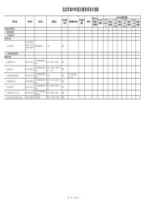 北京市X年重点大项目明细表