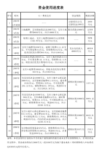 北理工项目资金使用进度表
