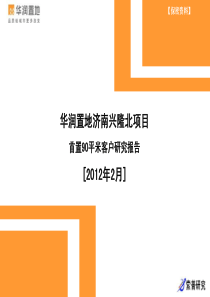 华润置地济南兴隆项目90平客户研究报告