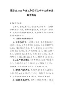 博望镇1-6月重点项目调研汇报