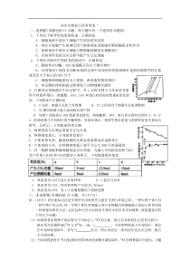 高中生物复习高考密卷1