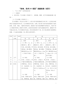 国家体育_艺术21项目技能标准(试行)（DOC74页）