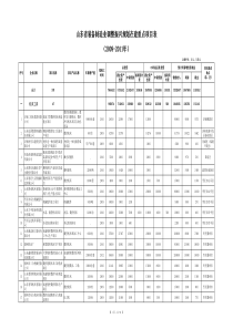 在建重点项目表