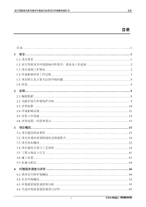 城市环境综合治理项目环境影响评价报告书