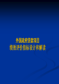 外国政府贷款项目