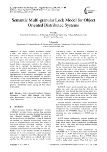 面向对象的分布式系统语义多粒度锁定模式(IJITCS-V5-N5-10)