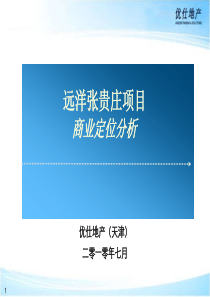 天津远洋张贵庄项目商业定位分析报告_52P_XXXX