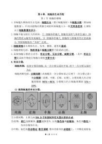 人教版高一生物下期知识清单(完整版)