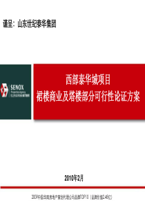 山东潍坊西部泰华城项目裙楼商业及塔楼可行性方案_109PPT_XXXX_怡高