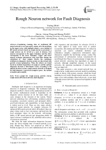 粗神经网络故障诊断研究(IJIGSP-V3-N2-8)