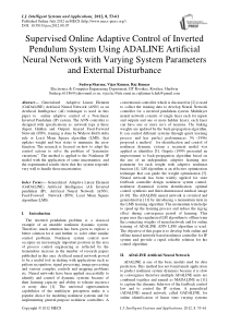 基于变系统参数的ADALINE神经网络与外部扰动的倒立摆系统监控网络自适应控制研究