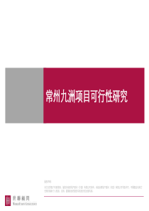 常州九洲旧改项目可行性报告(市中心综合大12254008