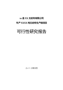 年产5000吨无纺布生产线项目