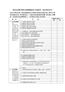 幼儿生活教育项目及指标检核表(巡回辅导员