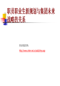 战略的关系——职业生涯规划