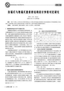 自锚式与地锚式悬索桥结构设计参数对比研究