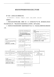 建设项目用地报批和批后实施工作流程