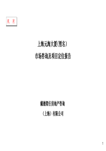 戴德梁行－上海某写字楼市场咨询及项目定位报告197页