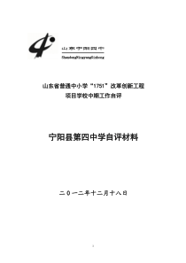 改革创新工程项目学校中期工作自评