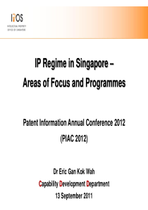 新加坡知识产权专利制度---重点关注领域以及项目