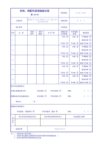 表c4-44-材料、构配件进场检验记录(模板)