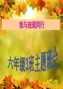 主题班会《班风》ppt