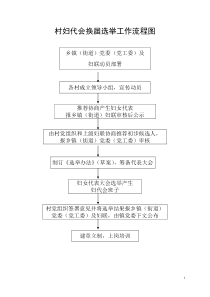 精品村妇代会换届选举工作流程图