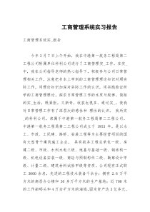 工商管理系统实习报告