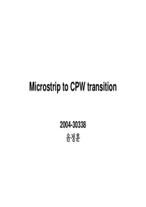 Microstrip-to-CPW-transition