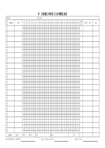 农民工考勤汇总表