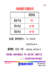 电磁场与微波技术_绪论_南京大学电子科学与工程学院(XXXX版)