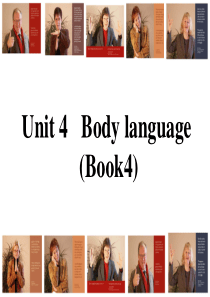 必修四《unit4-Body-language》说课稿