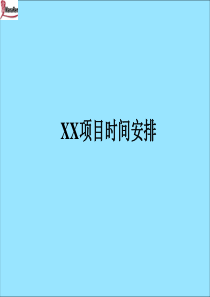 某项目时间安排