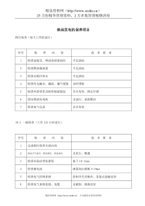 柴油发电机保养项目