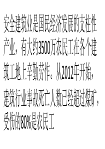 建筑行业事故死亡人数超过煤矿-排工业生产领域第一位