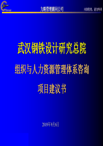 武汉钢铁设计研究院项目建议书