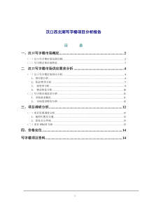 汉口西北湖写字楼项目分析报告(1)