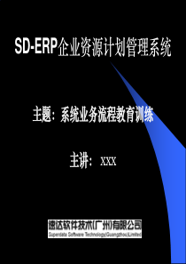 ERP业务流程教育训练