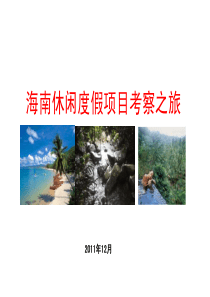 海南休闲度假项目考察报告