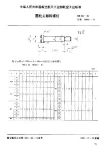 HB 867-1990 圆柱头卸料螺钉