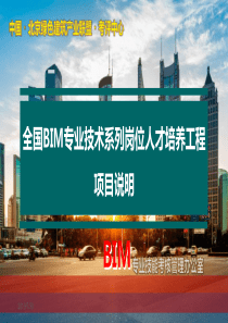 BIM专业技能项目说明