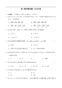 高中学生学科素质训练--空间向量