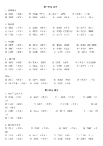 (完整版)一年级下册识字表组词