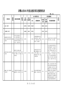 石嘴山市11年重点项目简报