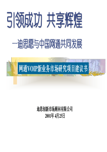 研究项目建议书_迪思创新市场顾问有限公司