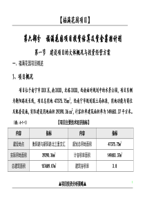 福满花园项目投资估算及资金筹措计划